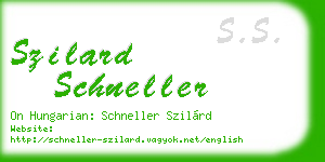 szilard schneller business card